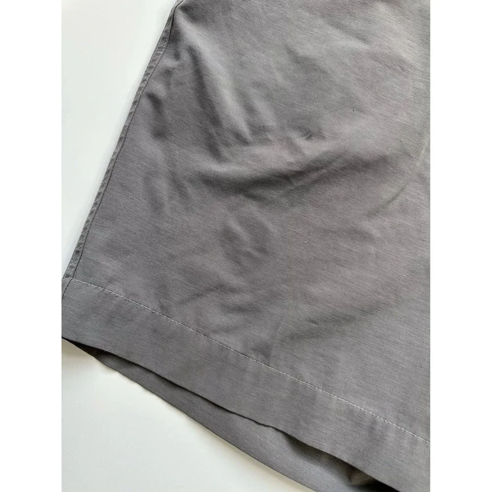Faherty All Day Flat Front Shorts Mens Size 40 Gray Casual Drawstring **FLAW**